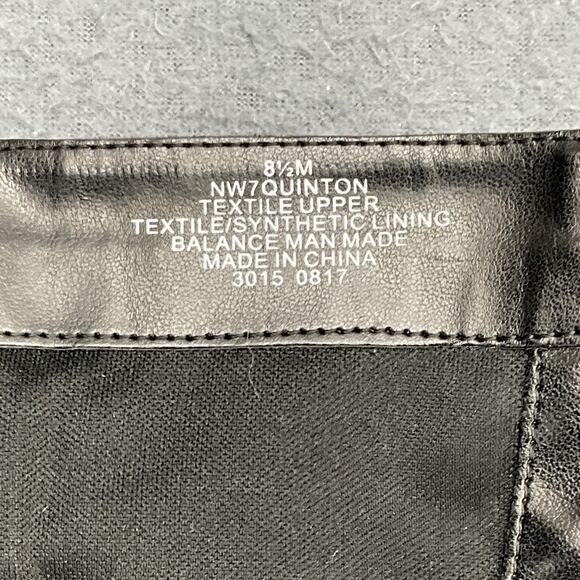 Nine West Black Faux Suede Cross Strap Block Heel Tall Riding Boot Women 8.5 - Picture 8 of 10